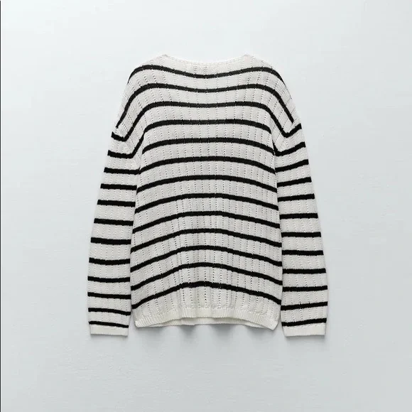 Zara linen blend knit sweater - Picture 8 of 10